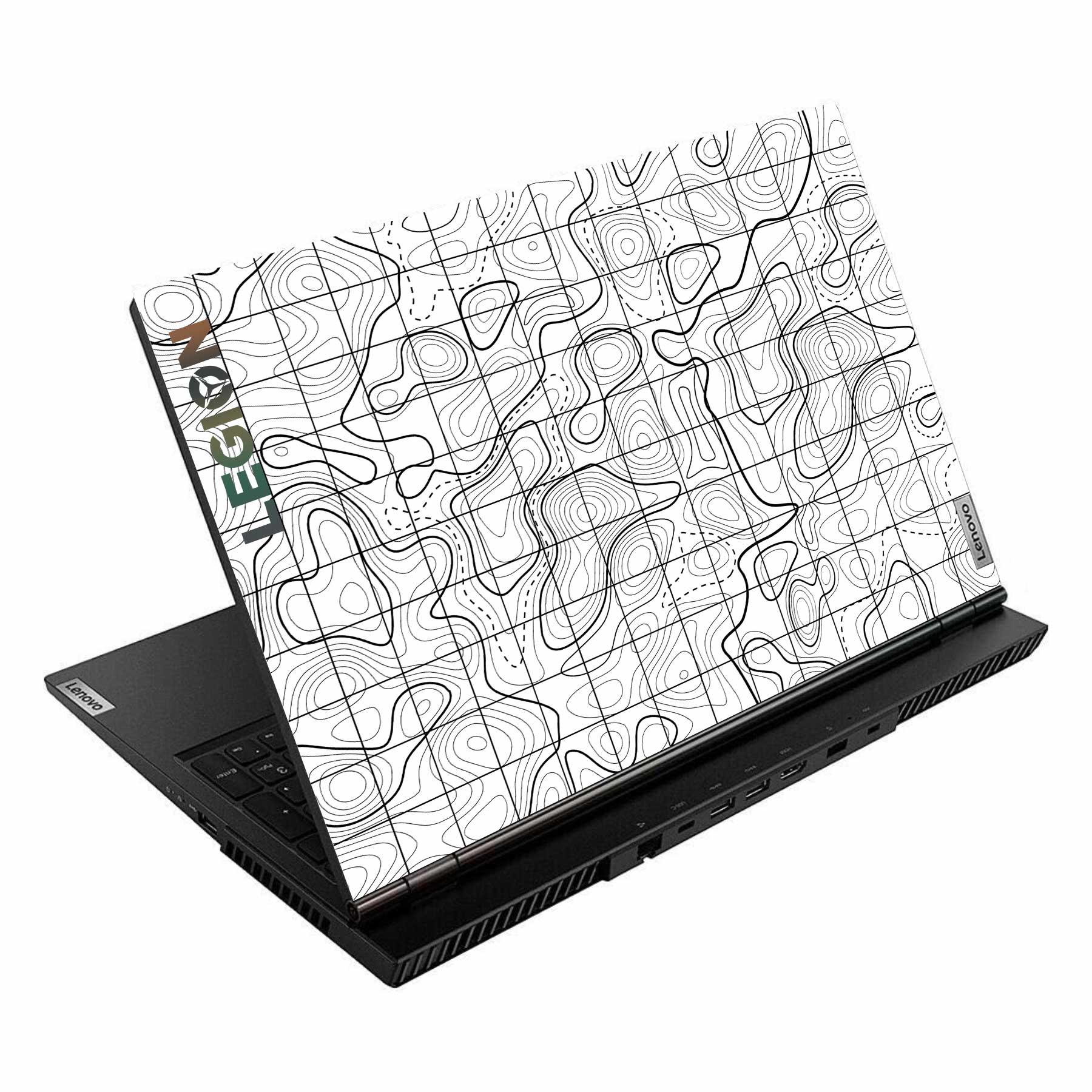 White Topography Exclusive Lenovo Legion 5 15ARH05 Laptop Skin