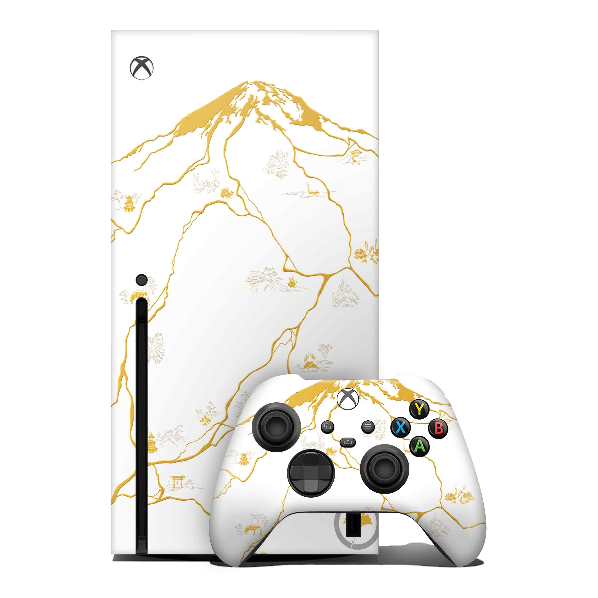 Golden 3D Moutains Xbox Skin