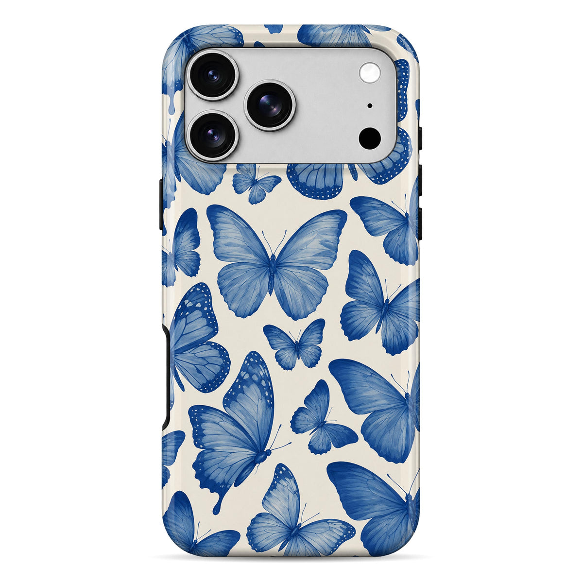 Blue Blossom Armour Mobile Cover