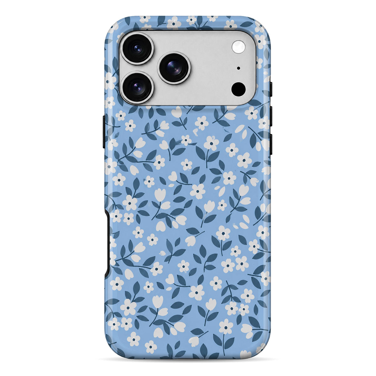 Blue Meadow Floral Armour Mobile Cover Main image