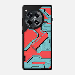 Techy Cyber Red Mobile Bumper Cover