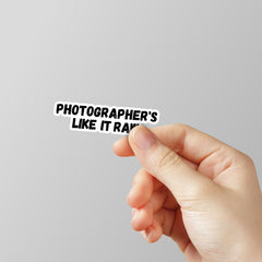 Photographers like it Raw Laptop Sticker