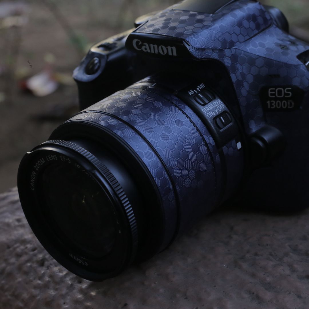 Blue HoneyComb Camera Skin - Premium Texture Secondary image