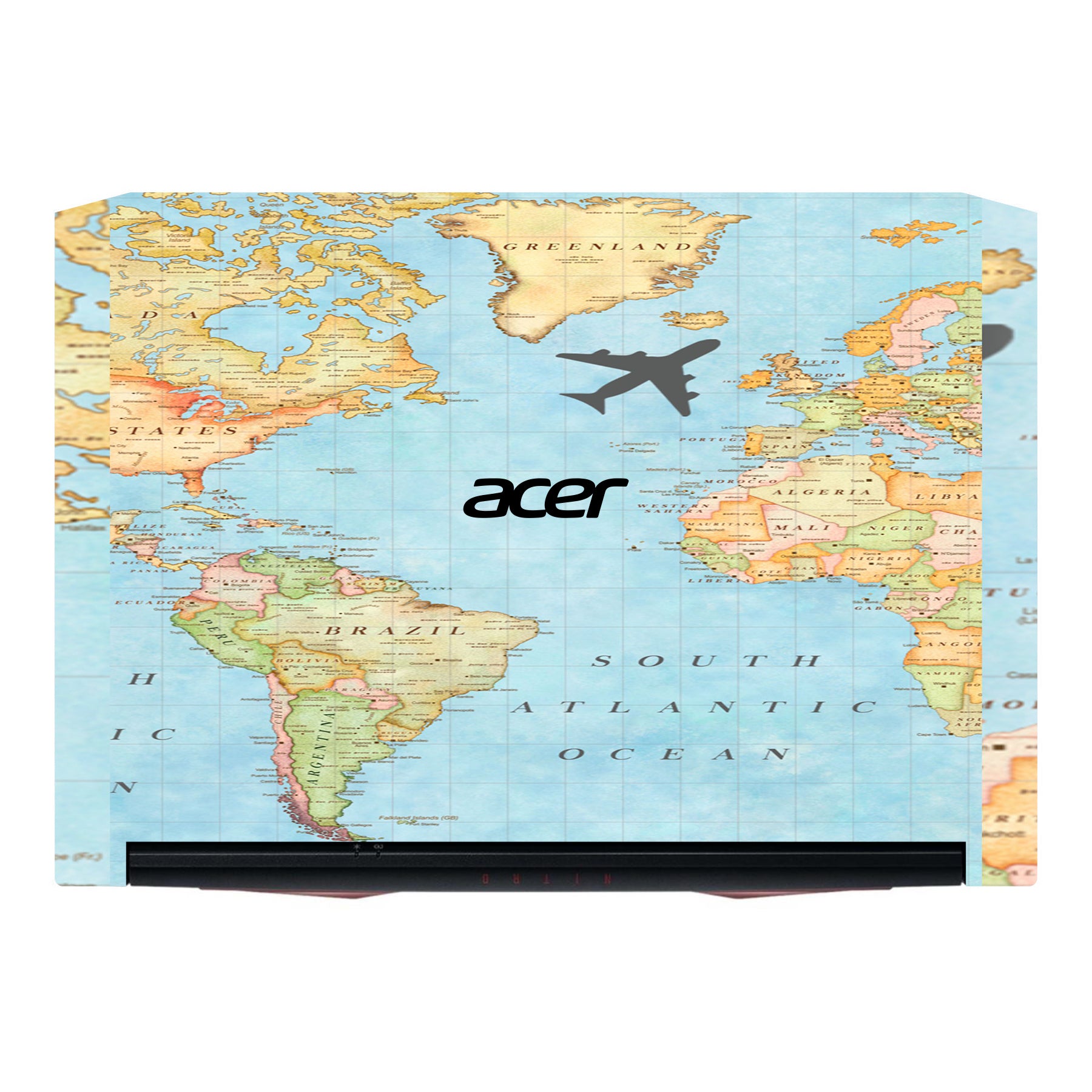 World Map Acer Nitro 5 AN515 Laptop Skin Main image