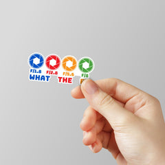 WHAT THE F Laptop Sticker