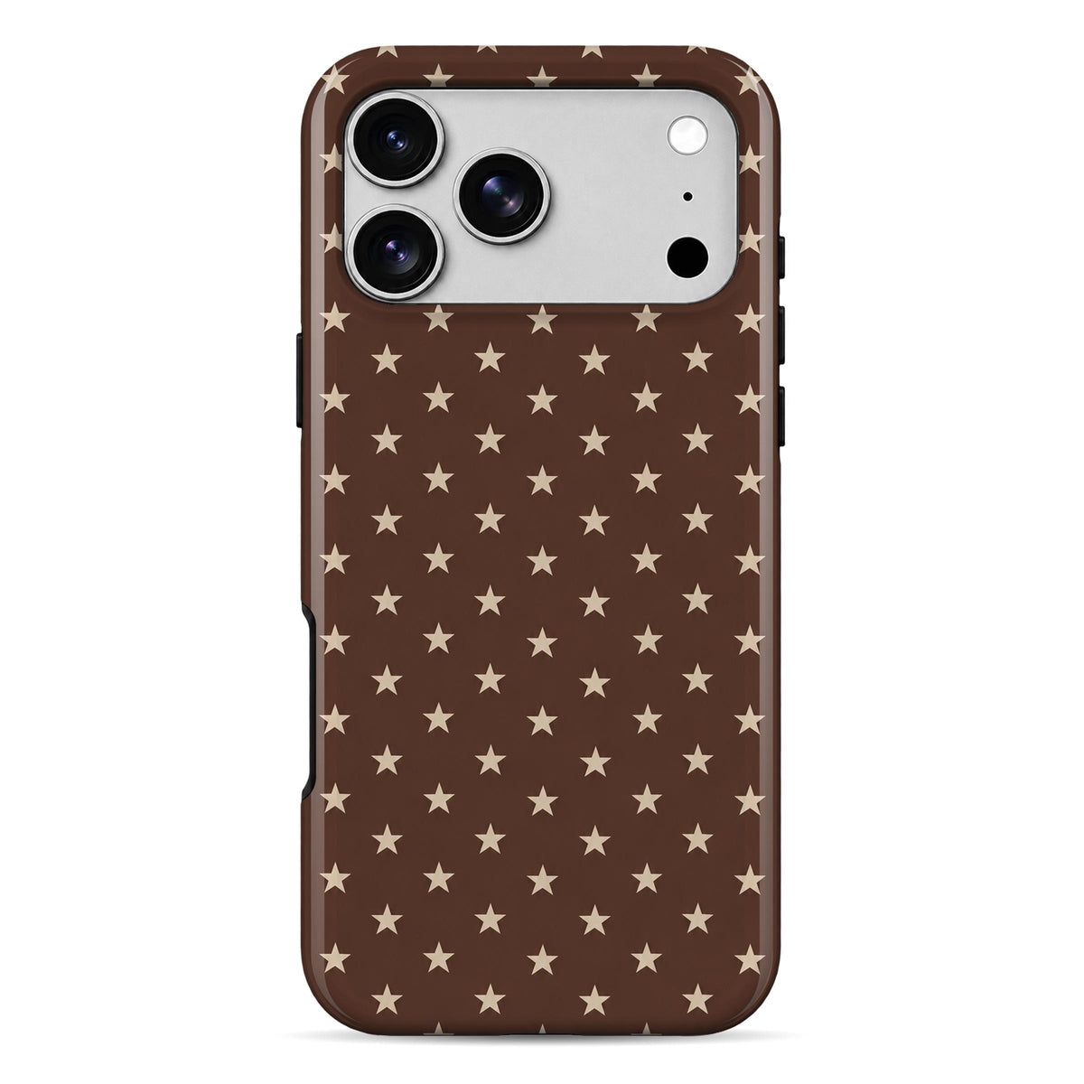 Cream Stars Armour Mobile Cover Main image