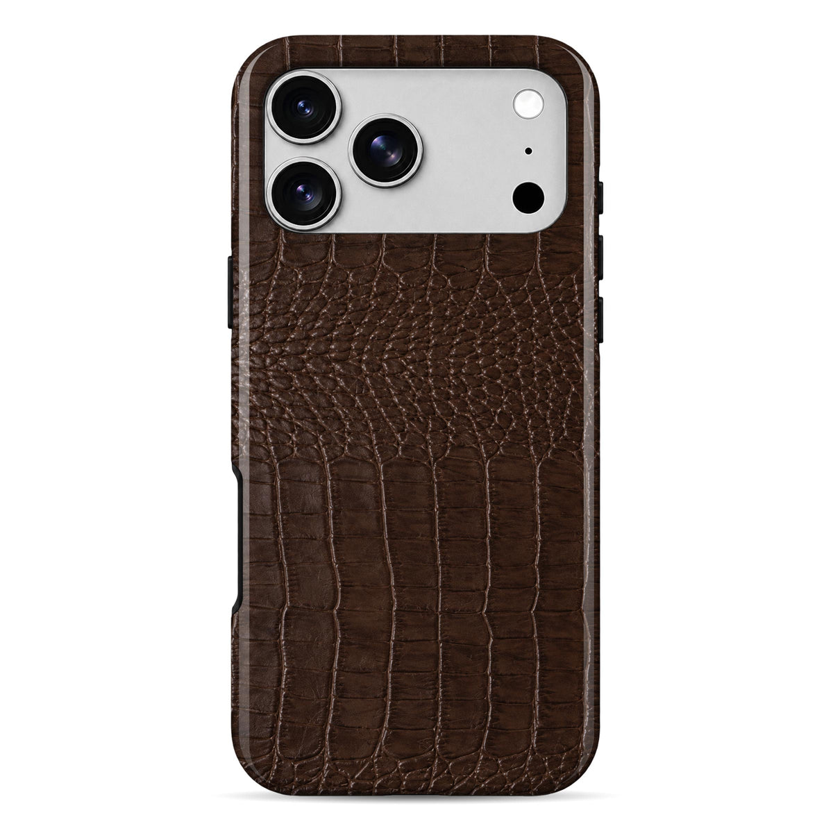 Croco Brown Armour Mobile Cover Main image