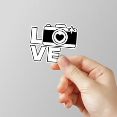 Camera LOVE Laptop Sticker