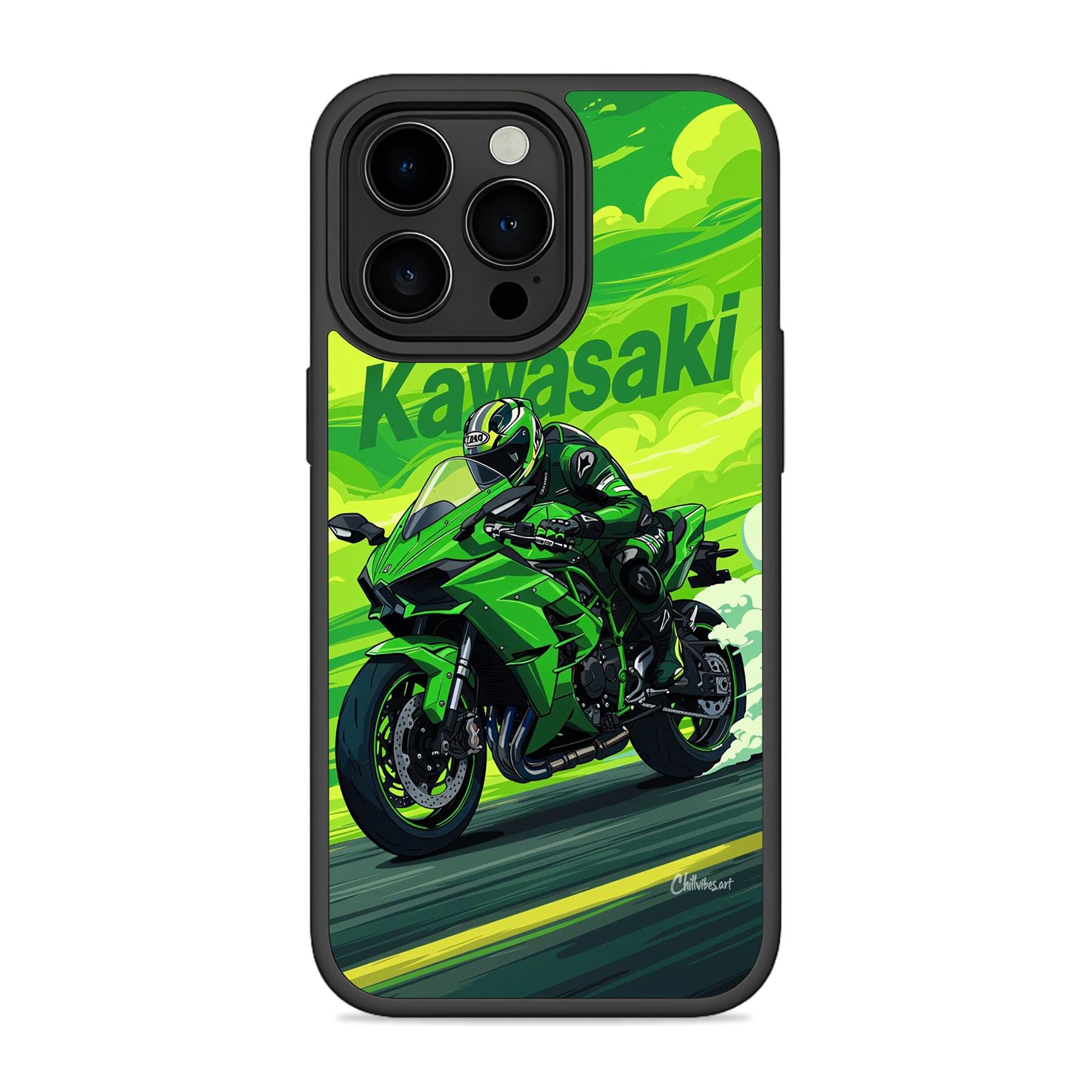 Green Ninja Ride Bumper Mobile Case