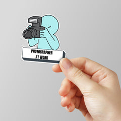 Photographer At Work Laptop Sticker