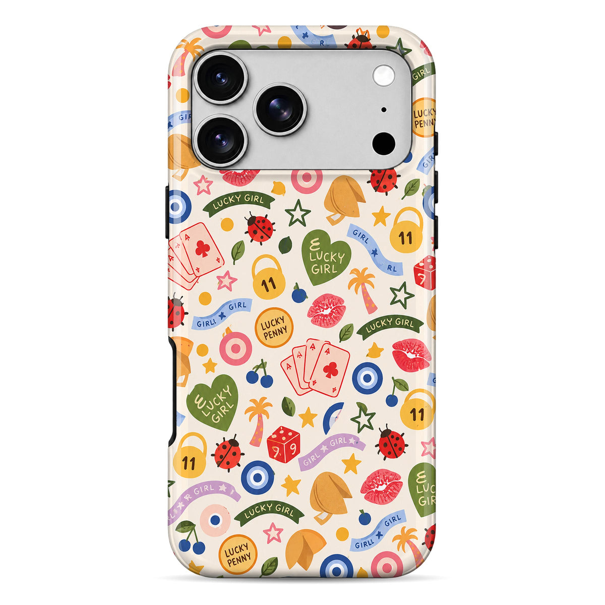 Lucky Girl Retro Armour Mobile Cover Main image