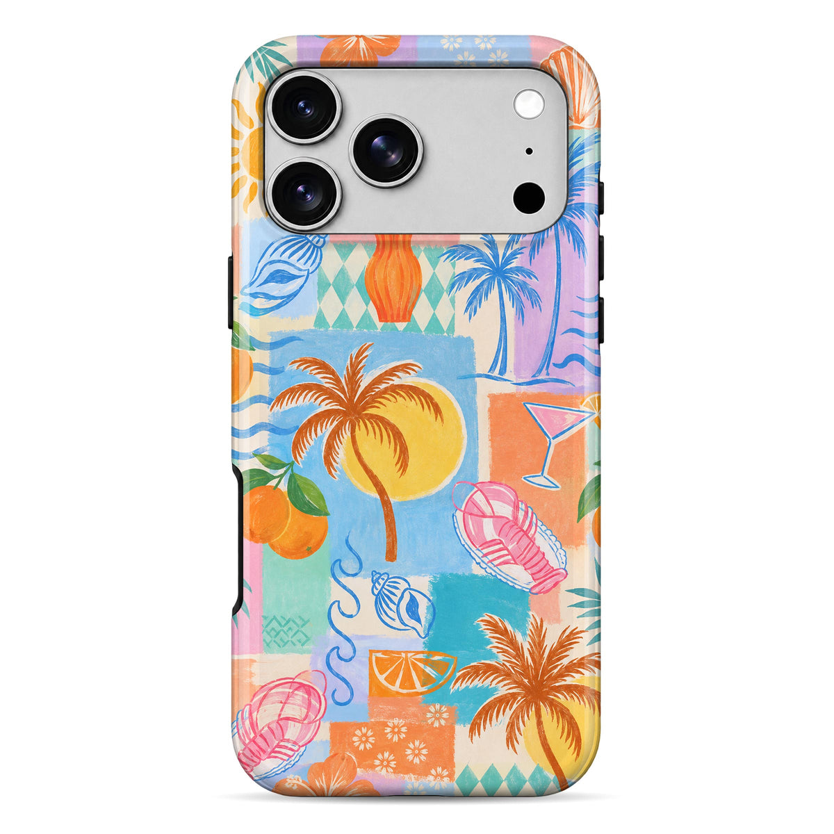 Retro Summer Patchwork Armour Mobile Cover Main image