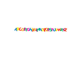 ALPHABETS WALL STICKER