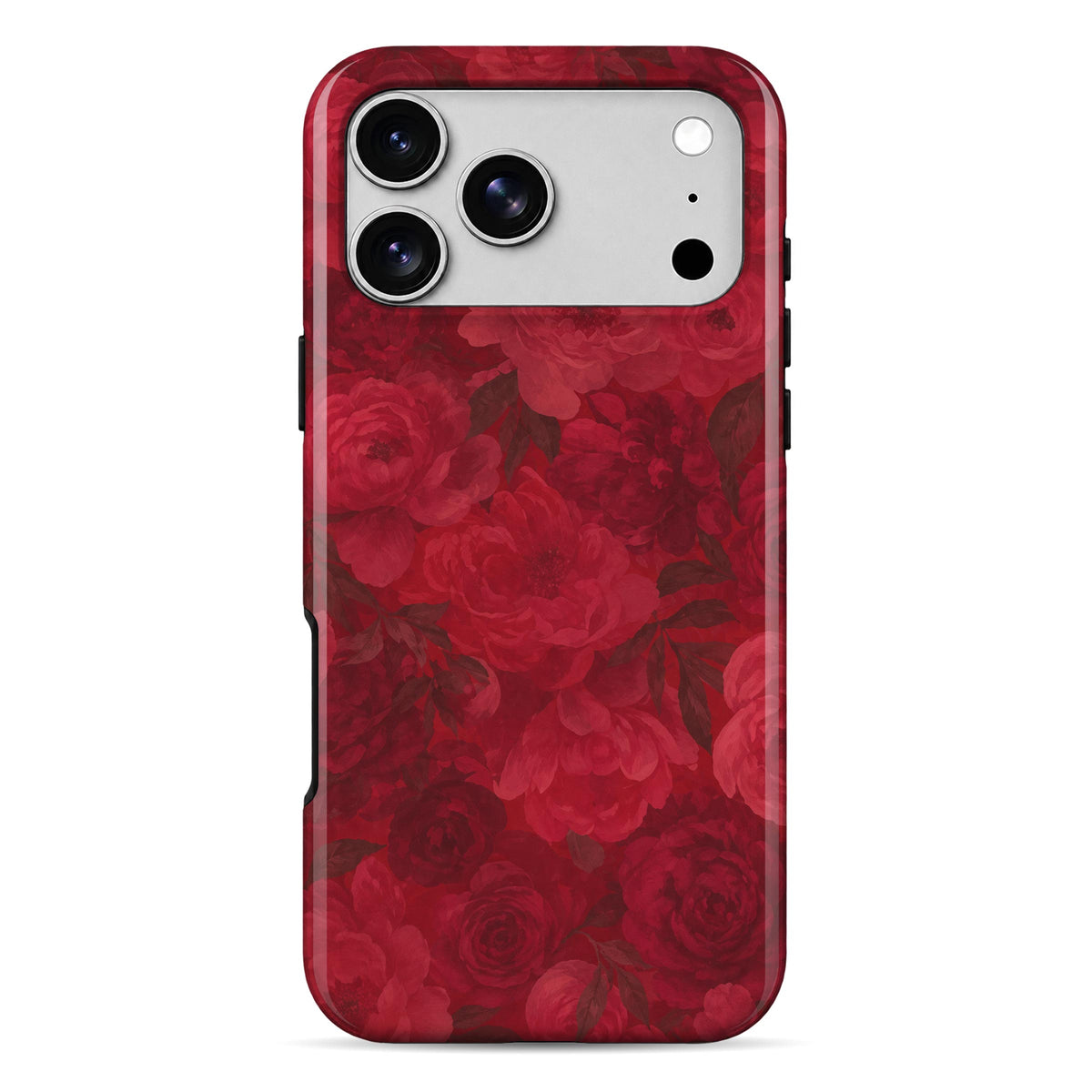 Vintage Crimson Roses Armour Mobile Cover