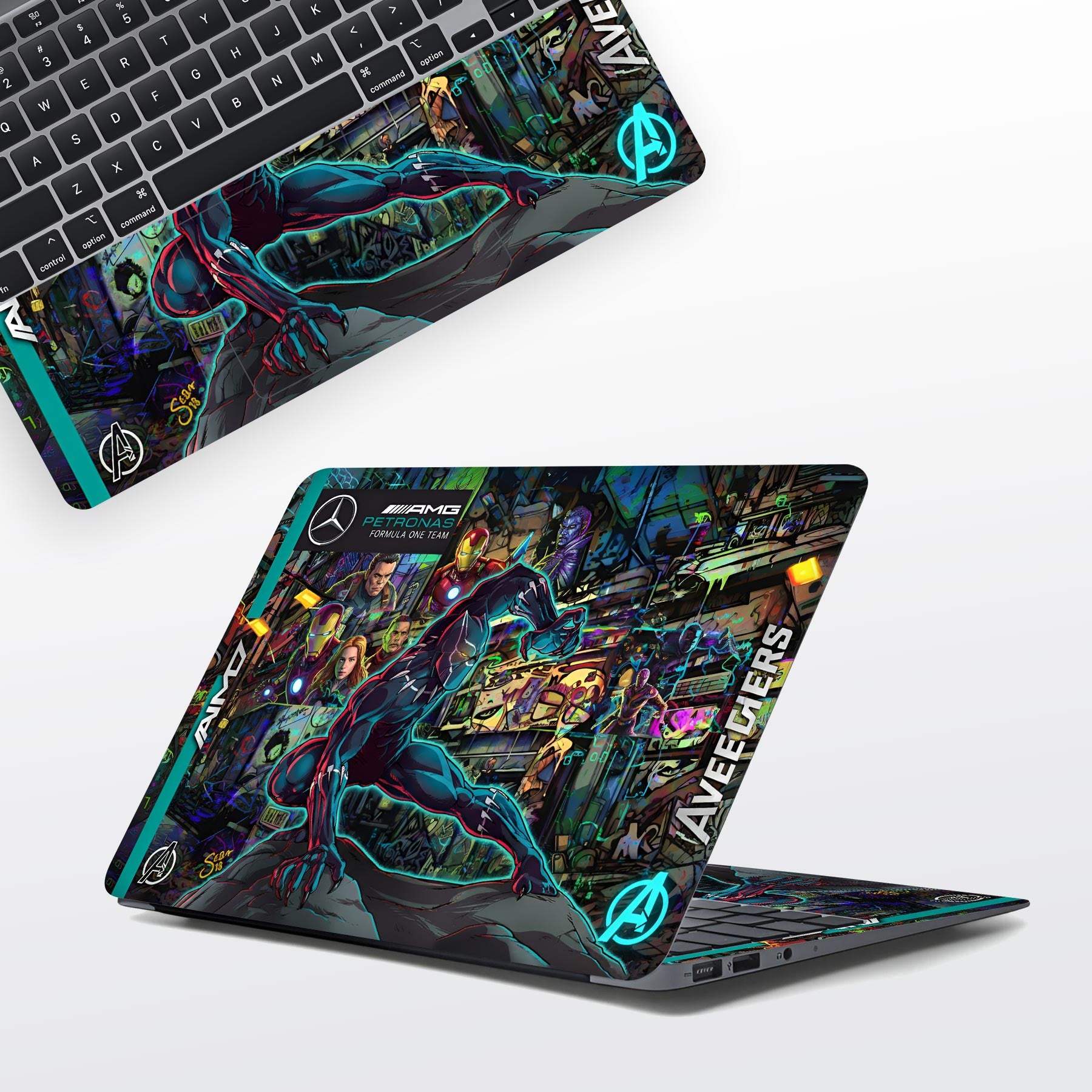 Customised Printed Laptop Skins & Wraps - WrapCart One stop destination for all printed laptop skins in India. Main image