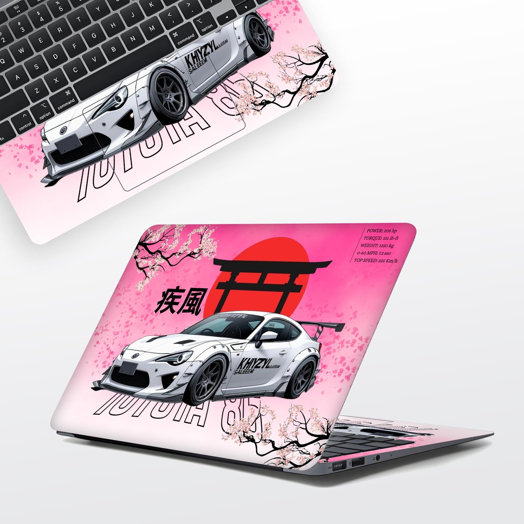 Customised Printed Laptop Skins & Wraps - WrapCart One stop destination for all printed laptop skins in India. Main image