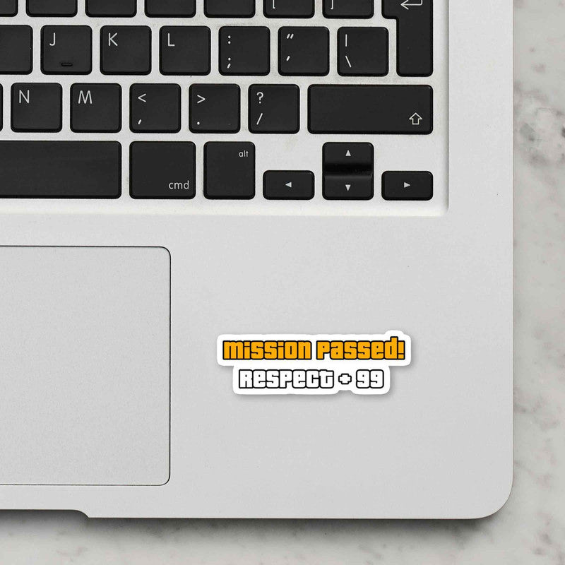 Mission Passed Laptop Sticker