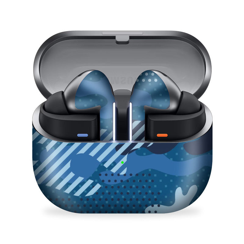 Military Blue Camo Galaxy Buds 3 Pro Skin Main image