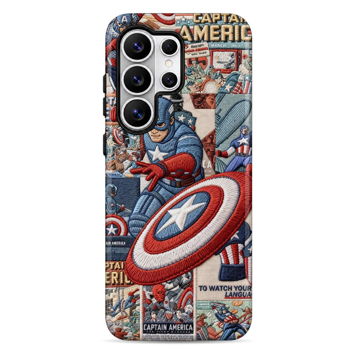Captain Shield | WrapCart Armor Double Layer Shockproof Glossy Phone Case Main image