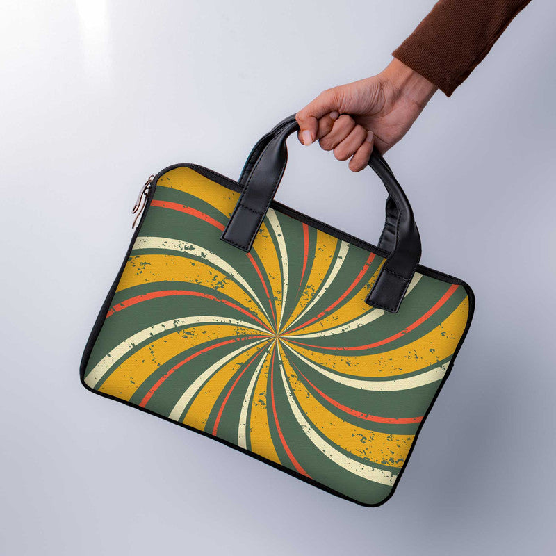 Grunge Retro Laptop Sleeve With Handle - WrapCart Main image
