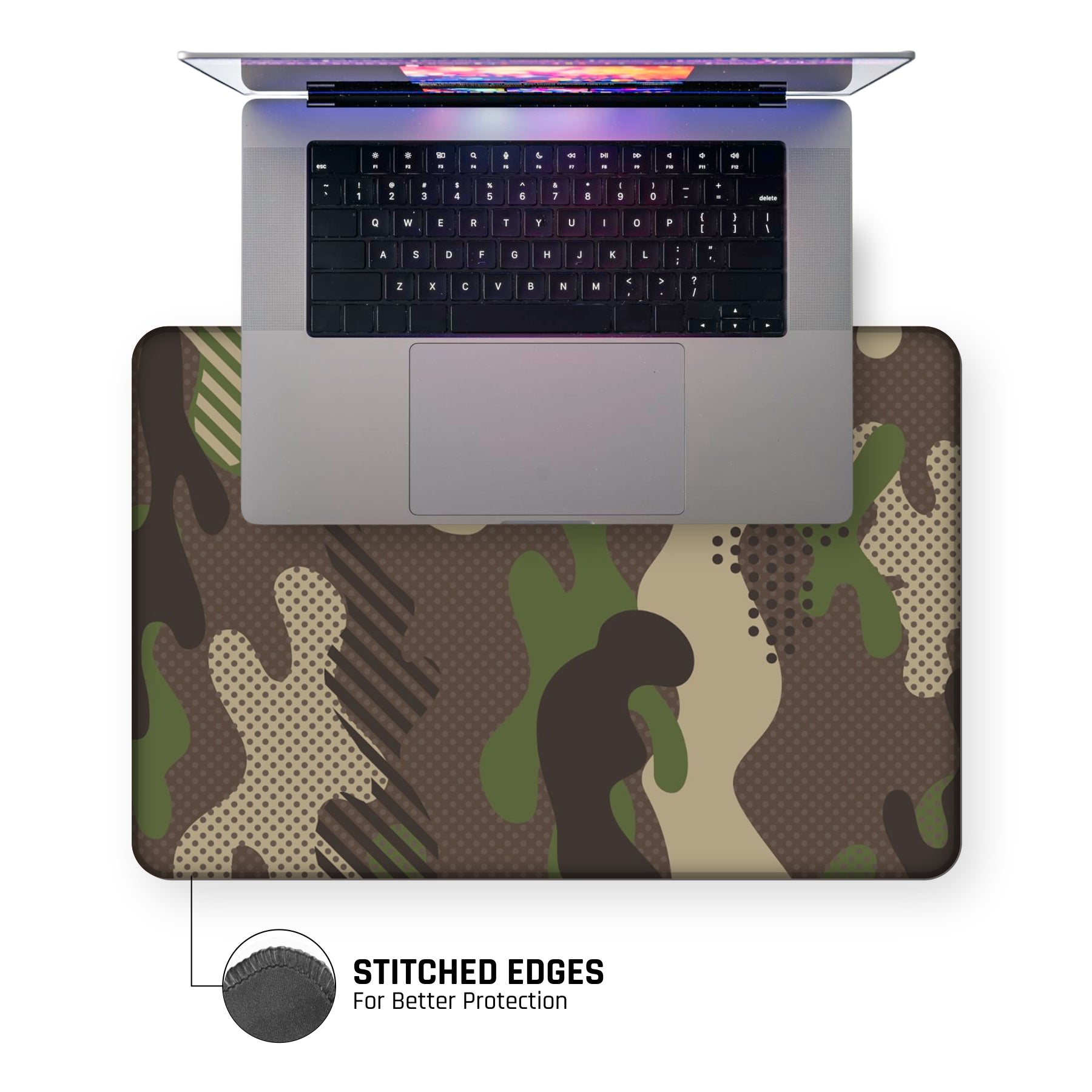 Military Crocodile Camo Large Mouse Pad