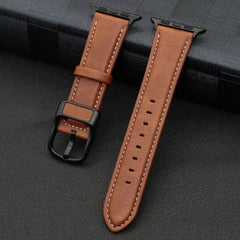 Apple Watch Brown Weave Leather Strap  - 42/44/45/49 MM