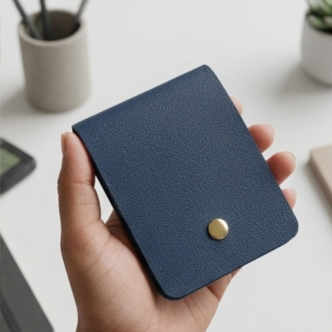 Sleek Snap Card Holder - Blue Secondary image