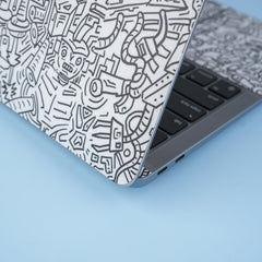 Macbook Robotic Doodle Laptop Skins