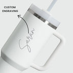 Personalized Coffee Tumbler - Large Insulated Travel Mug 1200 ML