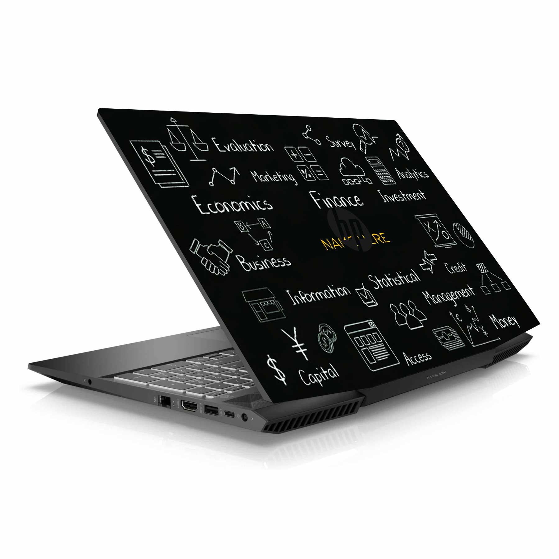 Asset Management Custom Name HP Pavilion Gaming 15 EC Series Laptop Skin Main image