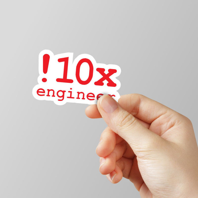 10x Engineer Laptop Sticker Main image