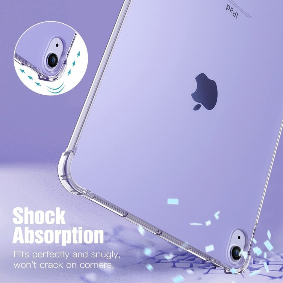 Silicon Case for iPad Pro & Air - TPU Soft  & Slim Clear Shell Secondary image