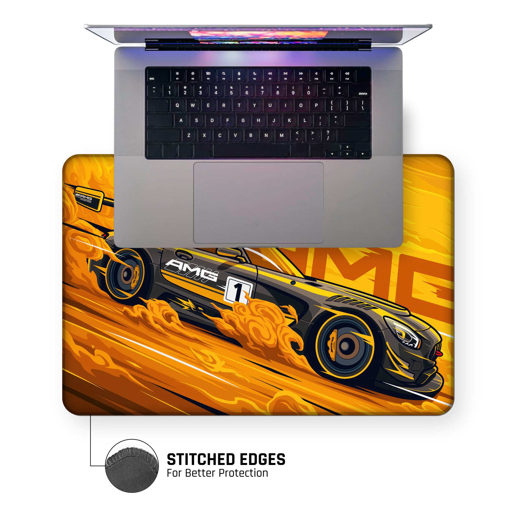 AMG Yellow Large Mouse Pad