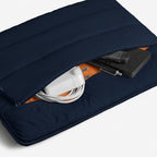 Blue Carbon Exclusive Laptop Sleeve With Charger Pouch - 15 Inch