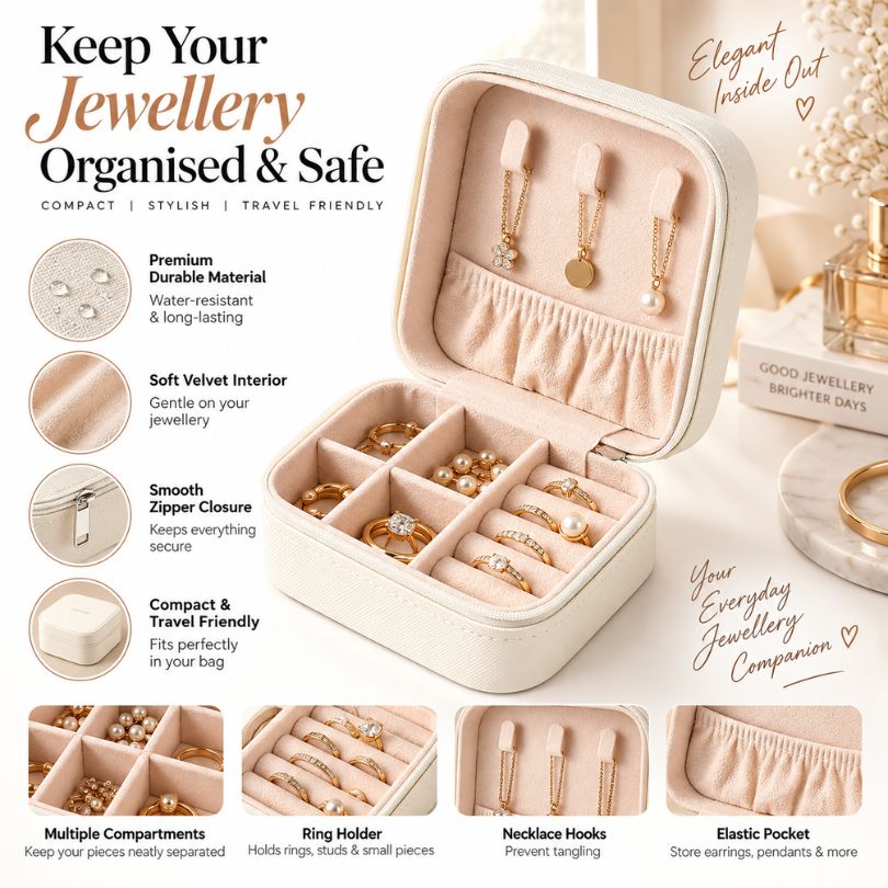Small Jewelry Square Organizer Box Secondary image