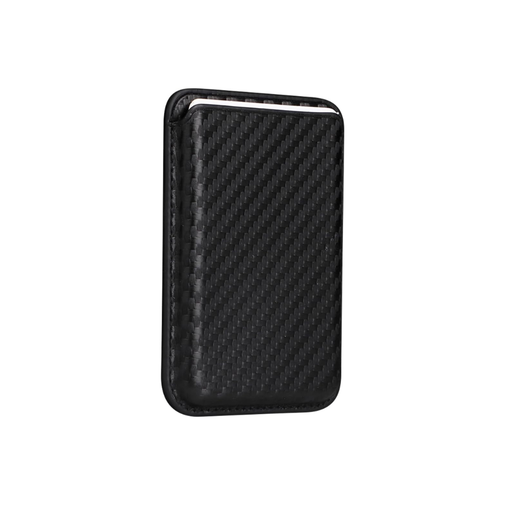 Black Carbon Magnetic Wallet With MagSafe For iPhone Secondary image