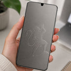 Emboss 3D Transparent Mobile Screen Protector - Jai Hanuman