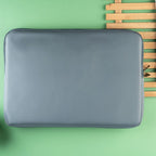 Blue Leather Laptop Sleeve