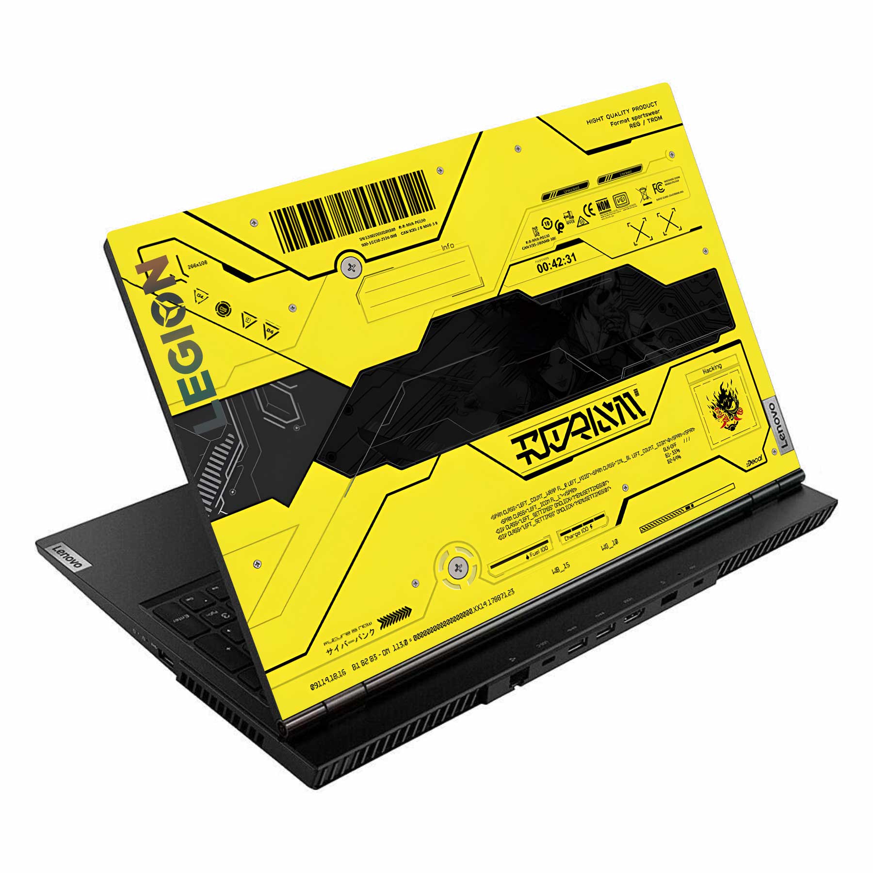 Futuristic Cyber Hood Lenovo Legion 5 15ARH05 Laptop Skin Main image