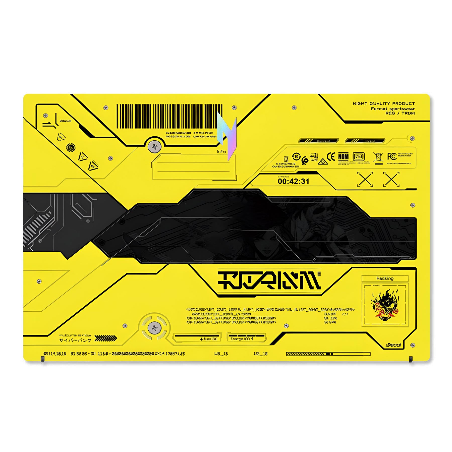Futuristic Cyber Hood Acer Nitro V ANV15 Laptop Skin Main image