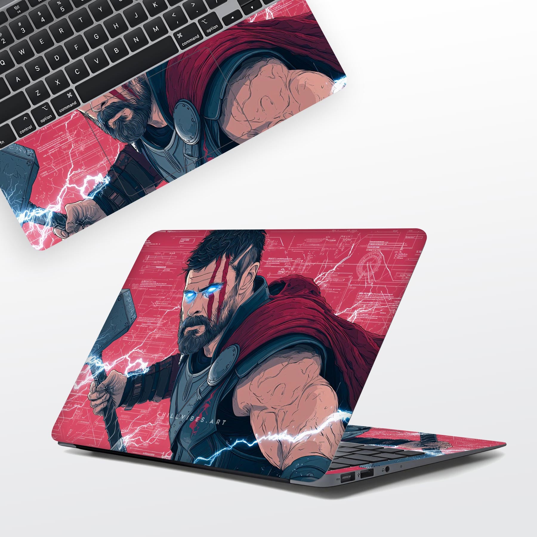 Customised Printed Laptop Skins & Wraps - WrapCart One stop destination for all printed laptop skins in India. Main image