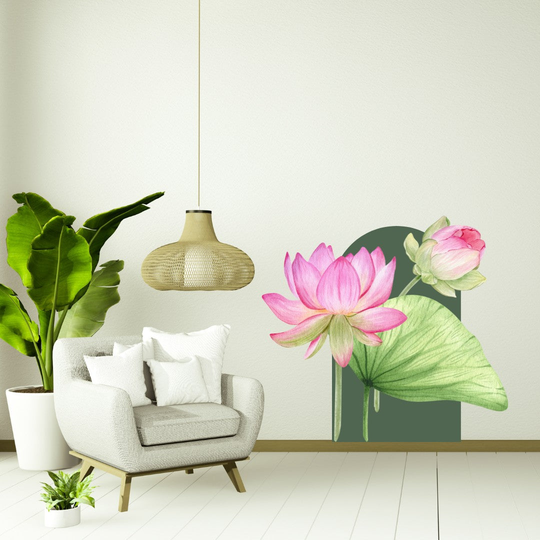 Pink Lotus #2 Wall Sticker Main image