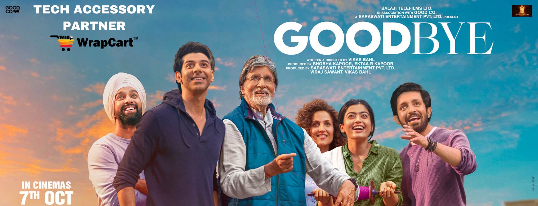 wrapcart collaboration with Amitabh bacchans movie goodbye