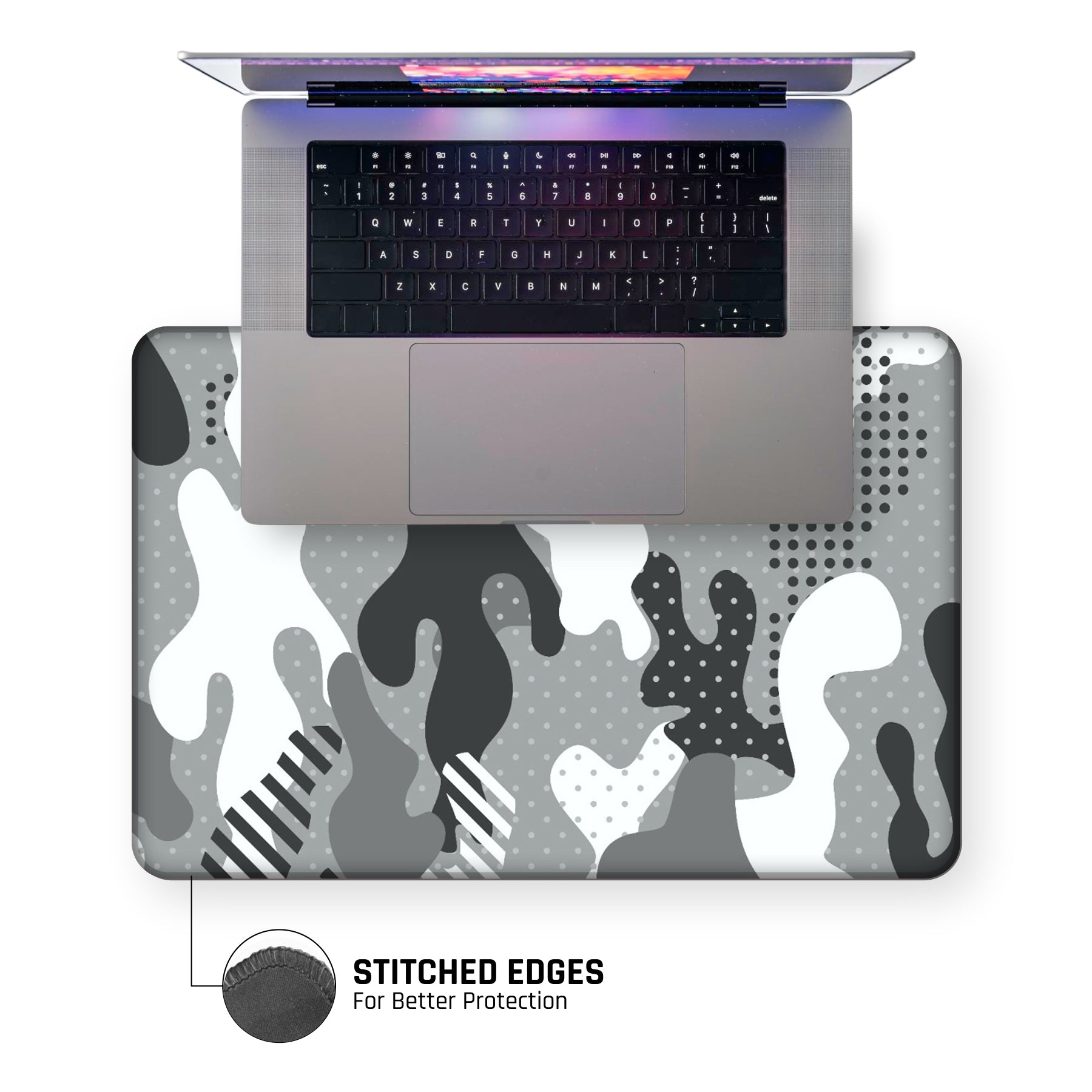 Military Grey Camo Large Mouse Pad Main image