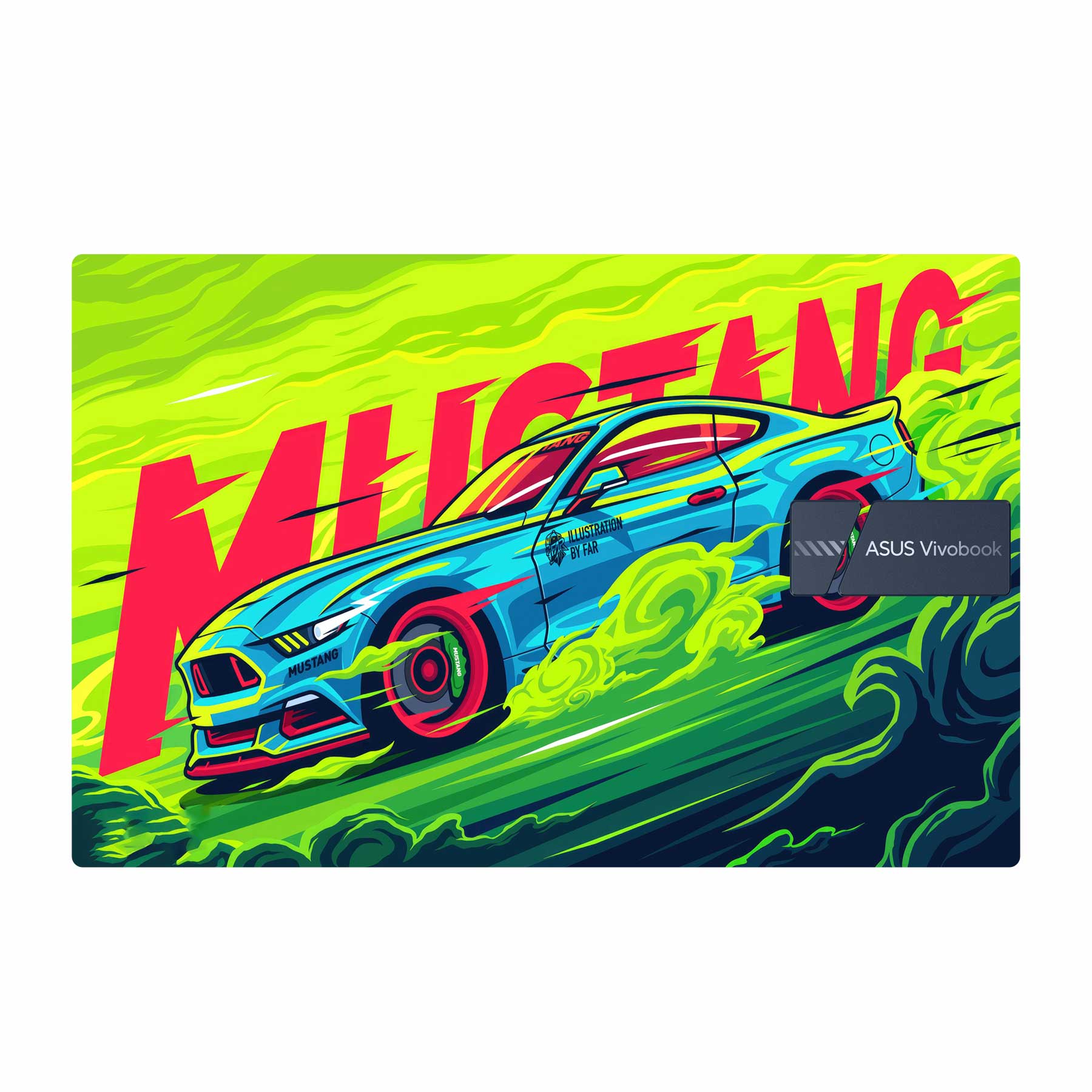 Green Mustang Asus Vivobook Pro M3500QC (2021) Laptop Skin Main image
