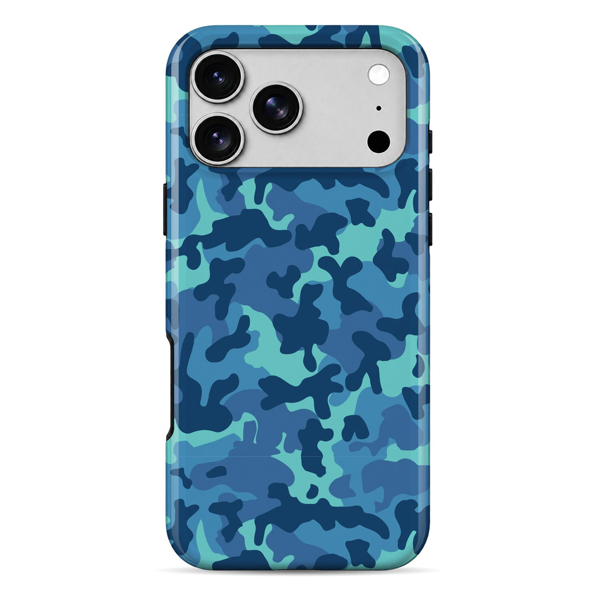 Grove Blue Camo | WrapCart Armor Double Layer Shockproof Glossy Phone Case