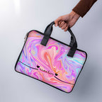 Liquid Swrill Custom Name Laptop Sleeve With Handle - WrapCart