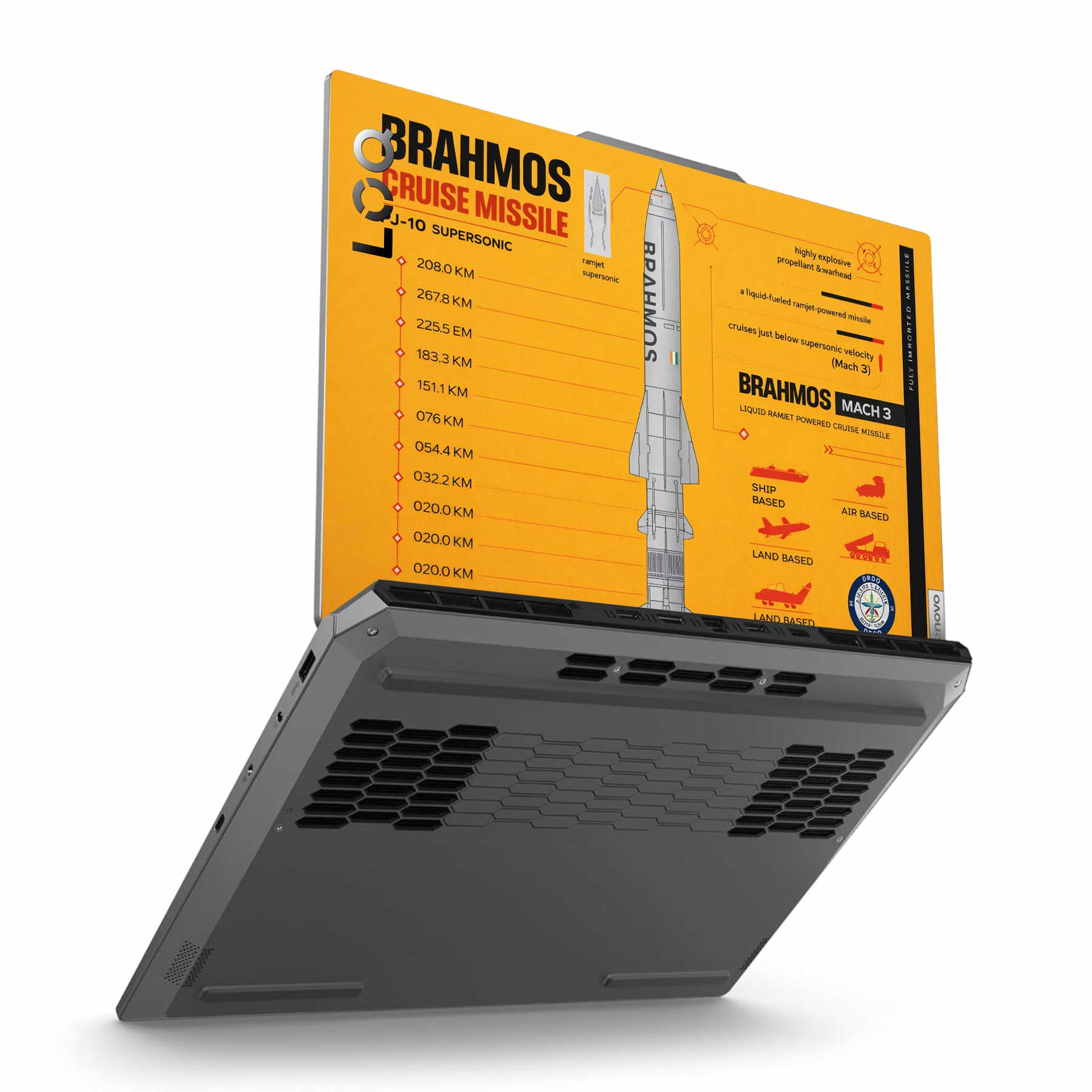 Brahmos Laptop Skin - Deployed Edition Main image