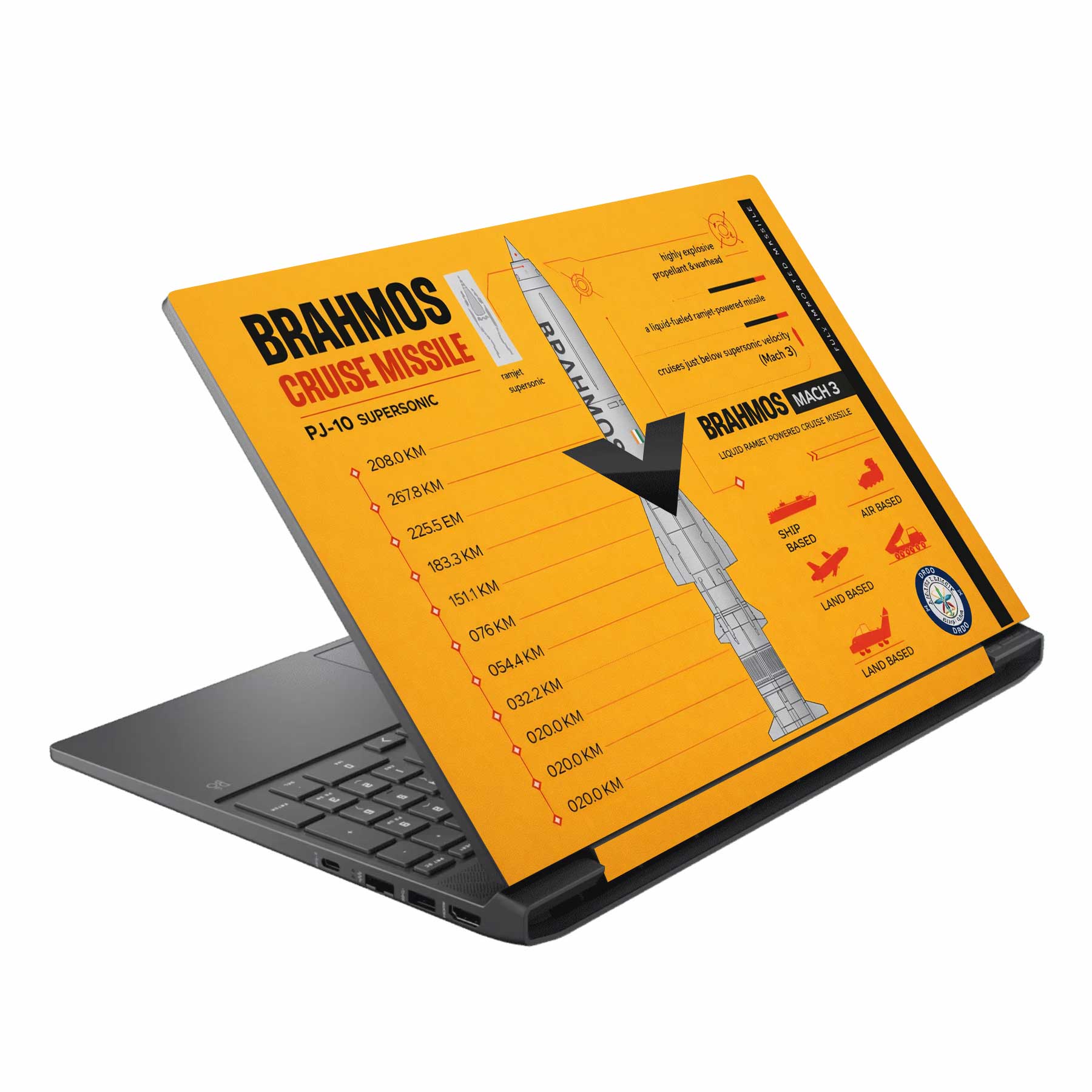 Brahmos Laptop Skin - Deployed Edition Secondary image