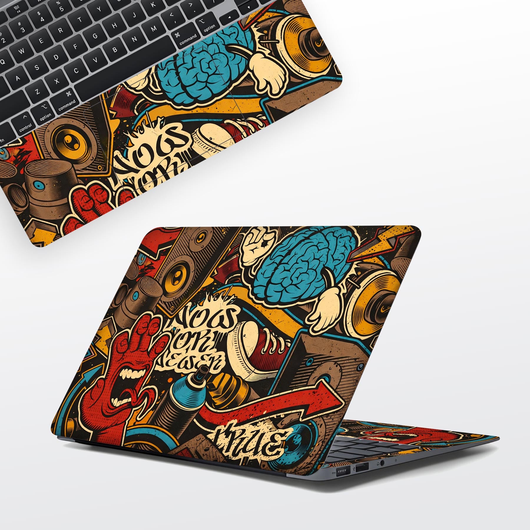 Shadow Grid Laptop Skins | WrapCart Full Body Legion Laptop Skins Best Laptop Skins in India - WrapCart Main image